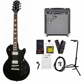 Epiphone / Inspired by Gibson Les Paul Studio Ebony エピフォン レスポール スタジオ FenderFrontman10Gアンプ付属エレキギター初心者セット【YRK】《+4582600680067》