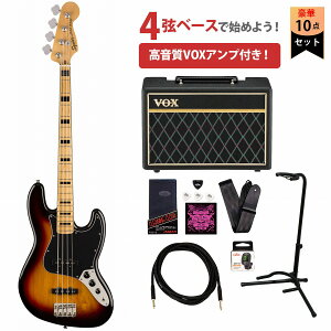 Squier by Fender / Classic Vibe 70s Jazz Bass Maple Fingerboard 3-Color SunburstVOXAvtGLx[XS҃ZbgyYRKz