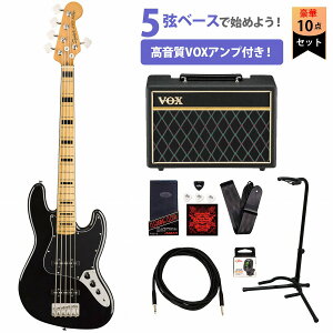Squier / Classic Vibe 70s Jazz Bass V Maple Fingerboard Black XNC[ VOXAvt5GLx[XS҃ZbgyYRKz