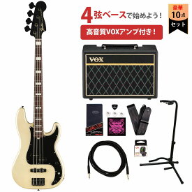 Fender / Duff McKagan Deluxe Precision Bass Rosewood Fingerboard White Pearl フェンダーVOXアンプ付属エレキベース初心者セット【YRK】