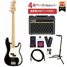 Fender フェンダー / Player Series Precision Bass Black / Maple Fingerboard [エレキベース]VOXアンプ付属エレキベース初心者セット【YRK】