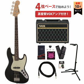 Fender / Made in Japan Traditional 60s Jazz Bass Rosewood Fingerboard BlackVOXアンプ付属エレキベース初心者セット【YRK】