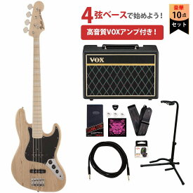Fender / Made in Japan Traditional 70s Jazz Bass Maple Fingerboard Natural フェンダーVOXアンプ付属エレキベース初心者セット【YRK】