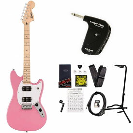 Squier by Fender / Sonic Mustang HH Maple Fingerboard White Pickguard Flash Pink スクワイヤー GP-1アンプ付属エレキギター初心者セット【YRK】《+4582600680067》