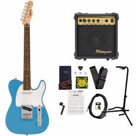 Squier by Fender / Sonic Telecaster Laurel Fingerboard White Pickguard California Blue スクワイヤー PG-10アンプ付属エレキギター初心者セット【YRK】《+4582600680067》