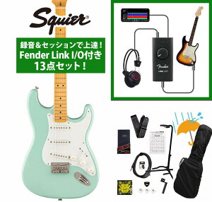 Squier by Fender / Classic Vibe '50s Stratocaster HT Maple FB Parchment Pickguard Surf Green �^�����Z�b�V�����ŏ�B�IFender Link I/O�t��13�_�Z�b�g�yYRK�z