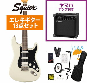 Squier by Fender / Classic Vibe '70s Stratocaster HT HSS Laurel Fingerboard Black Pickguard Olympic White YAMAHA GA15II�A���v�t�����S�҃Z�b�gR�yYRK�z