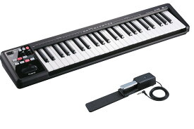【あす楽対象商品】Roland ローランド / A-49 BK ブラック 【DP-10ペダルセット！】 49鍵盤MIDIキーボード【PNG】