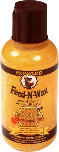 HOWARD Wood 与え Polish Conditioner Feed-N-Wax お取り寄せ ワックス Oil 魅了 Beeswax Orange