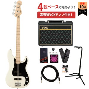 Squier by Fender / Affinity Precision Bass PJ Maple FB Black PG Olympic White VOXAvtGLx[XS҃ZbgyYRKz