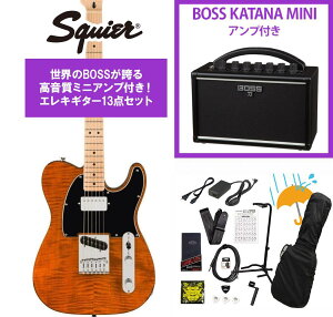 Squier by Fender / Affinity Series Telecaster FMT SH Maple Fingerboard Black Pickguard Mocha BOSS KATANA MINI �A���v�t��13�_�Z�b�g�I�yYRK�z