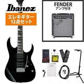 Ibanez / Gio Series GRG170DX Black Night (BKN) アイバニーズ FenderFrontman10Gアンプ付属エレキギター初心者セット【YRK】