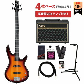 Ibanez / GSR180-BS Brown Sunburst ジオ アイバニーズ エレキベース VOXアンプ付属エレキベース初心者セット【YRK】