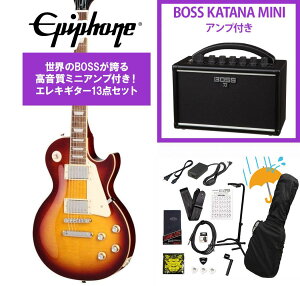 Epiphone / Inspired by Gibson Les Paul Standard 60s Figured Iced Tea Burst �G�s�t�H�� ���X �|�[�� BOSS KATANA MINI �A���v�t��13�_�Z�b�g�I�yYRK�z