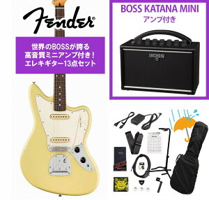 Fender / Player II Jaguar Rosewood FB Hialeah Yellow BOSS KATANA MINI �A���v�t��13�_�Z�b�g�I�yYRK�z