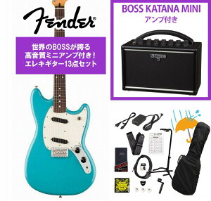 Fender / Player II Mustang Rosewood FB Aquatone Blue BOSS KATANA MINI �A���v�t��13�_�Z�b�g�I�yYRK�z