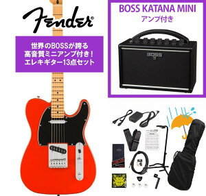 Fender / Player II Telecaster Maple FB Coral Red BOSS KATANA MINI �A���v�t��13�_�Z�b�g�I�yYRK�z
