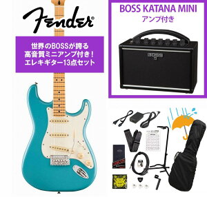 Fender / Player II Stratocaster Maple FB Aquatone Blue BOSS KATANA MINI �A���v�t��13�_�Z�b�g�I�yYRK�z