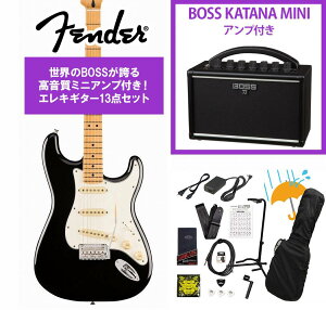 Fender / Player II Stratocaster Maple FB Black BOSS KATANA MINI �A���v�t��13�_�Z�b�g�I�yYRK�z