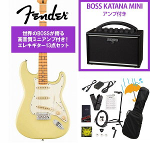 Fender / Player II Stratocaster Maple FB Hialeah Yellow BOSS KATANA MINI �A���v�t��13�_�Z�b�g�I�yYRK�z