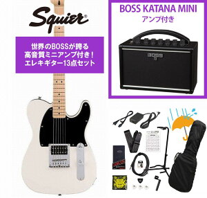 Squier by Fender / Sonic Esquire H Maple FB BK PG Arctic White BOSS KATANA MINI �A���v�t��13�_�Z�b�g�I�yYRK�z