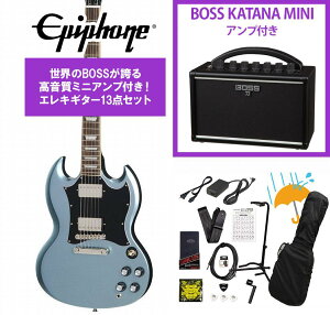 Epiphone / Inspired by Gibson SG Standard Pelham Blue �G�s�t�H�� BOSS KATANA MINI �A���v�t��13�_�Z�b�g�I�yYRK�z