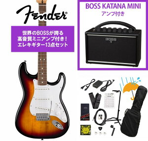 Fender / Standard Stratocaster Laurel Fingerboard White Pickguard 3-Color Sunburst �t�F���_�[ BOSS KATANA MINI �A���v�t��13�_�Z�b�g�I�yYRK�z