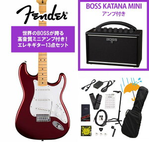 Fender / Standard Stratocaster Maple Fingerboard White Pickguard Candy Cola �t�F���_�[ BOSS KATANA MINI �A���v�t��13�_�Z�b�g�I�yYRK�z
