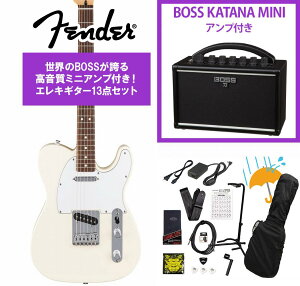 Fender / Standard Telecaster Laurel Fingerboard White Pickguard Olympic White �t�F���_�[ BOSS KATANA MINI �A���v�t��13�_�Z�b�g�I�yYRK�z