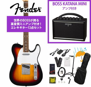Fender / Standard Telecaster Laurel Fingerboard White Pickguard 3-Color Sunburst �t�F���_�[ BOSS KATANA MINI �A���v�t��13�_�Z�b�g�I�yYRK�z