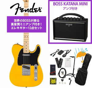 Fender / Standard Telecaster Maple Fingerboard Black Pickguard Butterscotch Blonde �t�F���_�[ BOSS KATANA MINI �A���v�t��13�_�Z�b�g�I�yYRK�z
