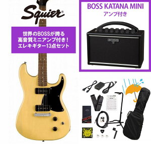 Squier by Fender / Paranormal Strat-O-Sonic Laurel FB BK PG Vintage Blonde BOSS KATANA MINI �A���v�t��13�_�Z�b�g�I�yYRK�z