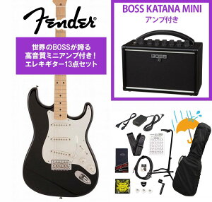 Fender / Made in Japan Traditional 50s Stratocaster Maple FB Black BOSS KATANA MINI �A���v�t��13�_�Z�b�g�I�s�����}���`�c�[���v���[���g!�t�yYRK�z
