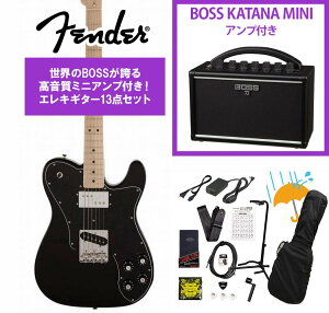 Fender / Made in Japan Traditional 70s Telecaster Custom Maple FB Black BOSS KATANA MINI �A���v�t��13�_�Z�b�g�I�yYRK�z