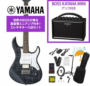 YAMAHA / PACIFICA212VFM TBL(�g�����X���[�Z���g�u���b�N) BOSS KATANA MINI �A���v�t��13�_�Z�b�g�I�yPNG�z