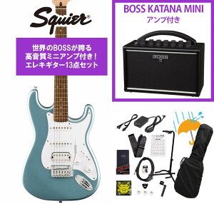 Squier by Fender / Affinity Series Stratocaster Junior HSS Laurel Fingerboard White PG IMB BOSS KATANA MINI �A���v�t��13�_�Z�b�g�I�yYRK�z