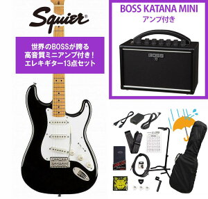 Squier by Fender / Classic Vibe 50s Stratocaster Maple FB Black BOSS KATANA MINI �A���v�t��13�_�Z�b�g�I�yYRK�z
