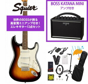 Squier by Fender / Classic Vibe 60s Stratocaster Laurel FB 3-Color Sunburst BOSS KATANA MINI �A���v�t��13�_�Z�b�g�I�yYRK�z