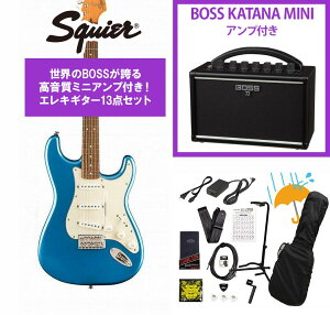 Squier by Fender / Classic Vibe 60s Stratocaster Laurel FB Lake Placid Blue BOSS KATANA MINI �A���v�t��13�_�Z�b�g�I�yYRK�z
