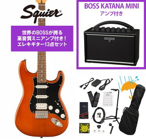 Squier by Fender / Classic Vibe '70s Stratocaster HT HSS Laurel FB Black Pickguard Mocha BOSS KATANA MINI �A���v�t��13�_�Z�b�g�I�yYRK�z