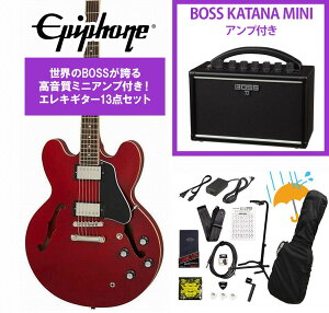 Epiphone / Inspired by Gibson ES-335 Cherry (CH) �Z�~�A�R ES335 BOSS KATANA MINI �A���v�t��13�_�Z�b�g�I�yYRK�z