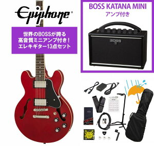Epiphone / Inspired by Gibson ES-339 Cherry BOSS KATANA MINI �A���v�t��13�_�Z�b�g�I�yYRK�z
