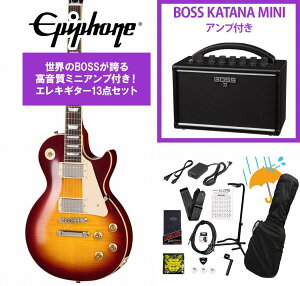 Epiphone / Inspired by Gibson Custom 1959 Les Paul Standard Reissue Deep Cherry Sunburst �G�s�t�H�� BOSS KATANA MINI �A���v�t��13�_�Z�b�g�I�yYRK�z