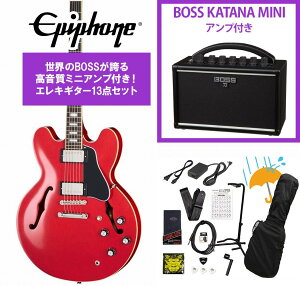 Epiphone / Inspired by Gibson Custom 1962 ES-335 Reissue Sixties Cherry �G�s�t�H�� BOSS KATANA MINI �A���v�t��13�_�Z�b�g�I�yYRK�z