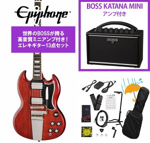Epiphone / Inspired by Gibson Custom 1964 SG Standard with Maestro Vibrola Reissue Cherry Red �G�s�t�H�� BOSS KATANA MINI �A���v�t��13�_�Z�b�g�I�yYRK�z