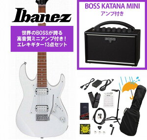 Ibanez / GRX20-WH White GIO Series ����p �C�O���胂�f�� BOSS KATANA MINI �A���v�t��13�_�Z�b�g�I