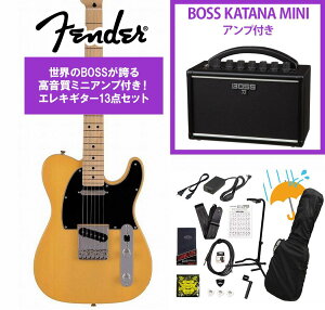 Fender / Made in Japan Junior Collection Telecaster Maple FB Butterscotch Blonde BOSS KATANA MINI �A���v�t��13�_�Z�b�g�I