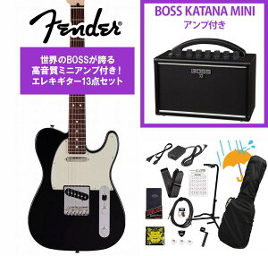Fender / Made in Japan Junior Collection Telecaster Rosewood FB Black BOSS KATANA MINI �A���v�t��13�_�Z�b�g�I