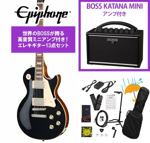 Epiphone / Inspired by Gibson Les Paul Standard 60s Ebony �G�s�t�H�� ���X �|�[�� BOSS KATANA MINI �A���v�t��13�_�Z�b�g�I�yYRK�z