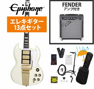 Epiphone / Inspired by Gibson Custom 1963 Les Paul SG Custom with Maestro Vibrola Classic White Fender 10WAvtGLM^[S҃ZbgRyYRKz